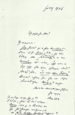 Brief Max Webers an Friedrich Blanck vom 29. November 1911